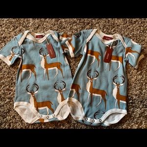 Milkbarn NWT Organic onesie {deer}